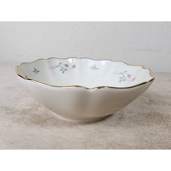 Lenox Bowl Rose Manor Gold Trim 90's New w/ Box 5 1/2" Made in USA Vintage - Picture 6 of 14